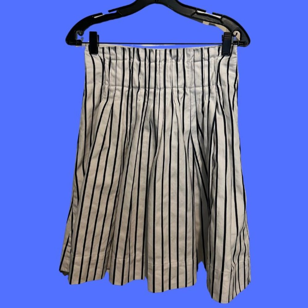KATE SPADE | Broome Street Skirt Ink Navy Blue White Striped Skirt Size: 2
